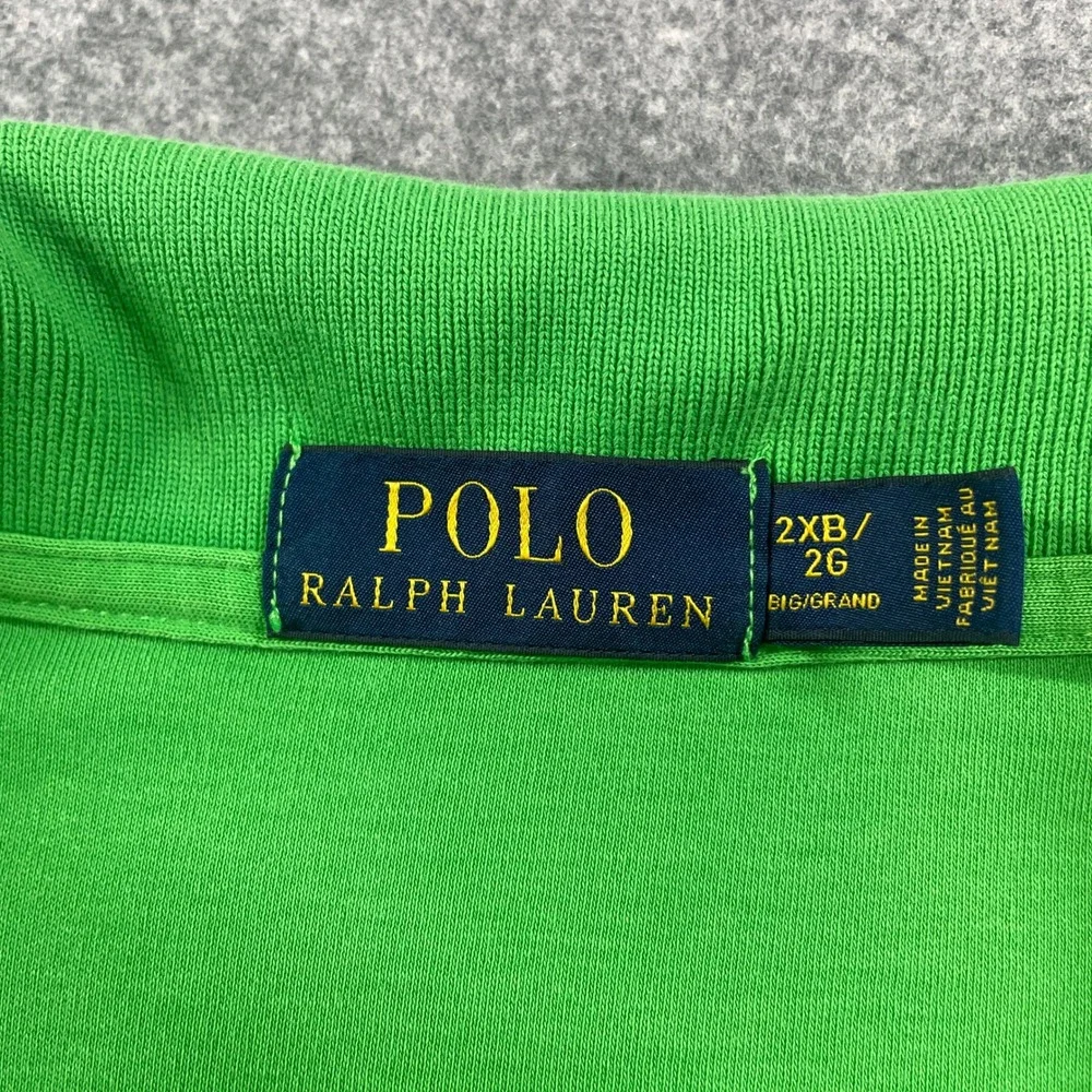 Polo Ralph Lauren Mens Shirt 2XB/2G Green Short Sleeve Classic Prep